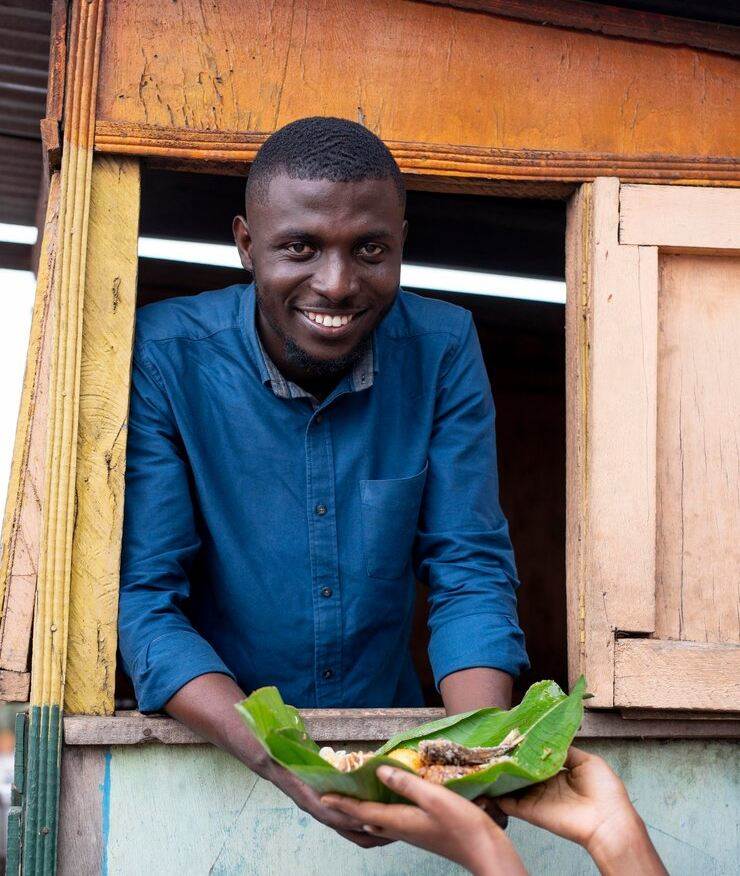 staff worker looking out of window